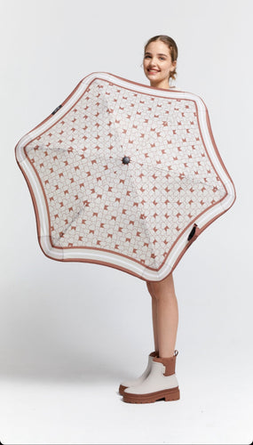 Blunt x Karen Walker Metro Umbrella - Chestnut Monogram  Hyde Boutique   