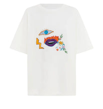 Load image into Gallery viewer, Alemais Meagan Embroidery T-Shirt - Cream  Hyde Boutique   
