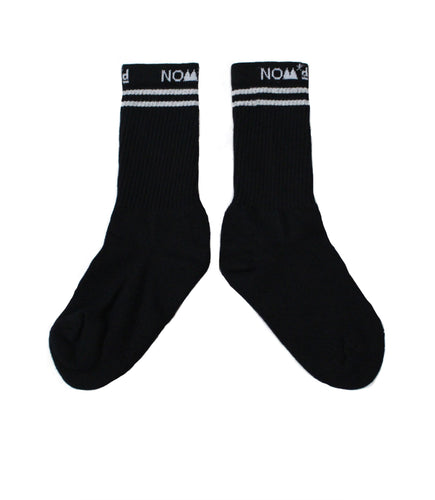NOM*d Stripe Socks - Black/White  Hyde Boutique   