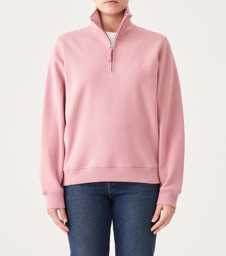 RM Williams Trickett Zip Neck Sweatshirt - Pink  Hyde Boutique   