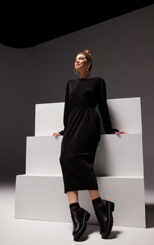 Nyne Dame Dress - Black  Hyde Boutique   