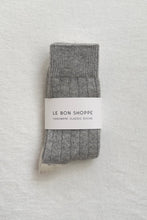 Load image into Gallery viewer, Le Bon Shoppe Cashmere Socks - Grey Melange
