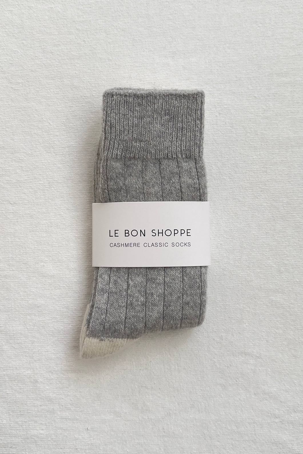 Le Bon Shoppe Cashmere Socks - Grey Melange