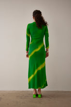 Load image into Gallery viewer, Gary Bigeni Leong Hand Painted Dress - Green  Hyde Boutique   
