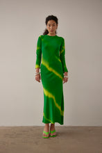 Load image into Gallery viewer, Gary Bigeni Leong Hand Painted Dress - Green  Hyde Boutique   
