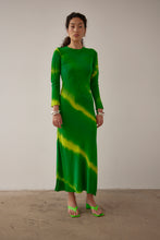 Load image into Gallery viewer, Gary Bigeni Leong Hand Painted Dress - Green  Hyde Boutique   
