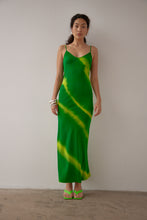 Load image into Gallery viewer, Gary Bigeni Milka Cami Dress Hand Painted - Green  Hyde Boutique   
