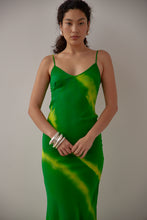 Load image into Gallery viewer, Gary Bigeni Milka Cami Dress Hand Painted - Green  Hyde Boutique   
