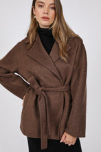 Load image into Gallery viewer, Marlow Grove Wool Coat - Mushroom Hyde Boutique
