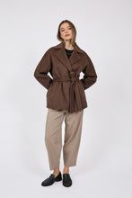 Load image into Gallery viewer, Marlow Grove Wool Coat - Mushroom Hyde Boutique
