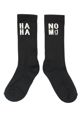 Nom*d HAHA Socks - Black/Putty  Hyde Boutique   