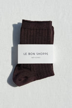 Load image into Gallery viewer, Le Bon Shoppe Her Socks - Coffee
