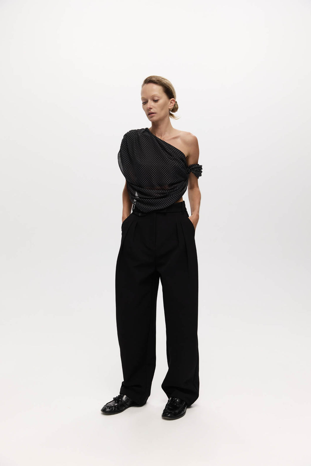 Harris Tapper Lucille Top - Polka Dot (code: LW) Hyde Boutique