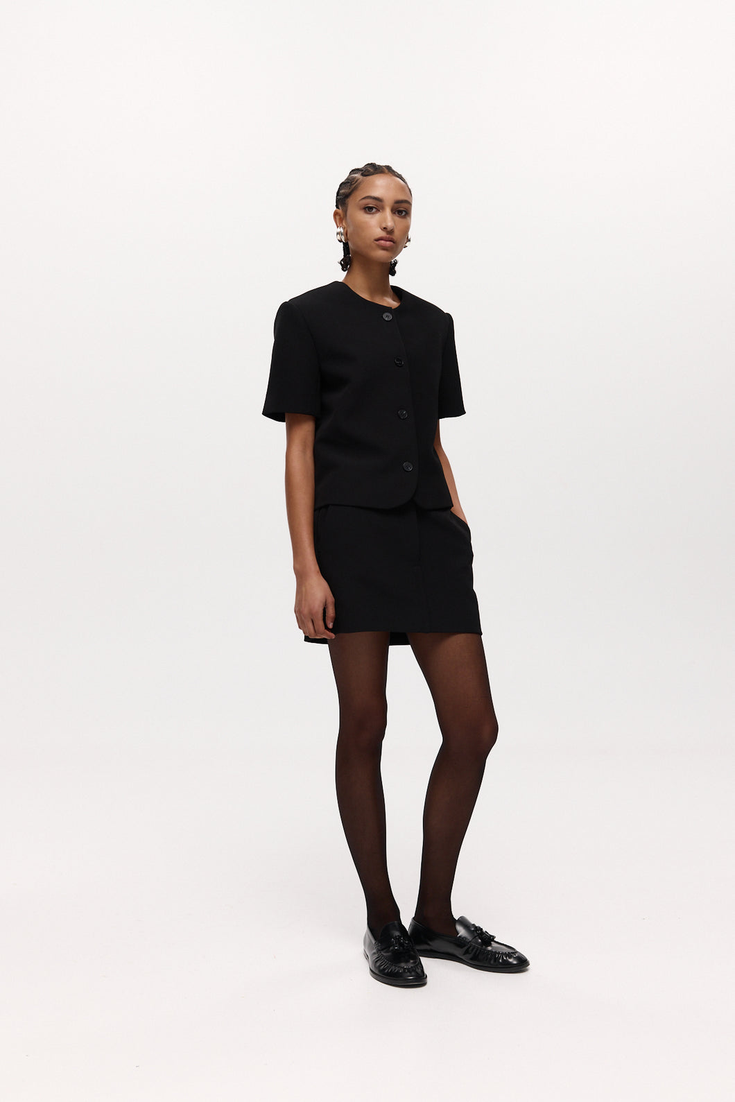 Harris Tapper Short Sleeve Tilmens Jacket - Black  Hyde Boutique   