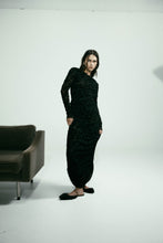 Load image into Gallery viewer, Harris Tapper Rosie Wrap Dress - Black Mesh Velvet Hyde Boutique

