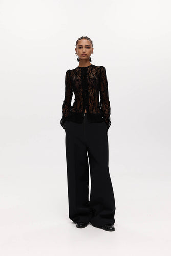 Harris Tapper Helena Top - Black Lace Hyde Boutique