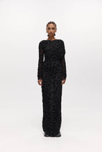 Load image into Gallery viewer, Harris Tapper Rosie Wrap Dress - Black Mesh Velvet Hyde Boutique
