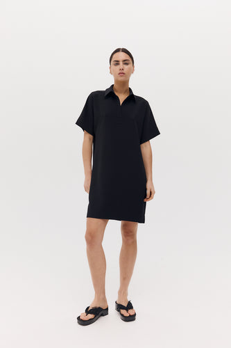 Harris Tapper Polo Mini Dress - Black Hyde Boutique