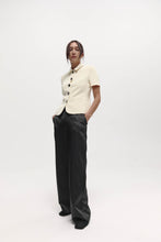 Load image into Gallery viewer, Harris Tapper Short Sleeve Bardot Blazer - Bone Hyde Boutique
