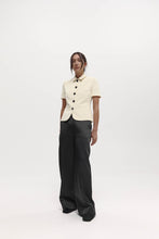 Load image into Gallery viewer, Harris Tapper Short Sleeve Bardot Blazer - Bone Hyde Boutique
