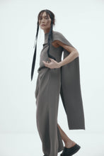 Load image into Gallery viewer, Harris Tapper Laro Dress - Grey Drape Suiting
