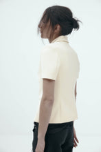 Load image into Gallery viewer, Harris Tapper Short Sleeve Bardot Blazer - Bone Hyde Boutique
