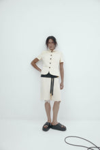 Load image into Gallery viewer, Harris Tapper Short Sleeve Bardot Blazer - Bone Hyde Boutique
