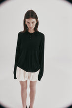 Load image into Gallery viewer, Harris Tapper Long Sleeve Orwell Polo - Black
