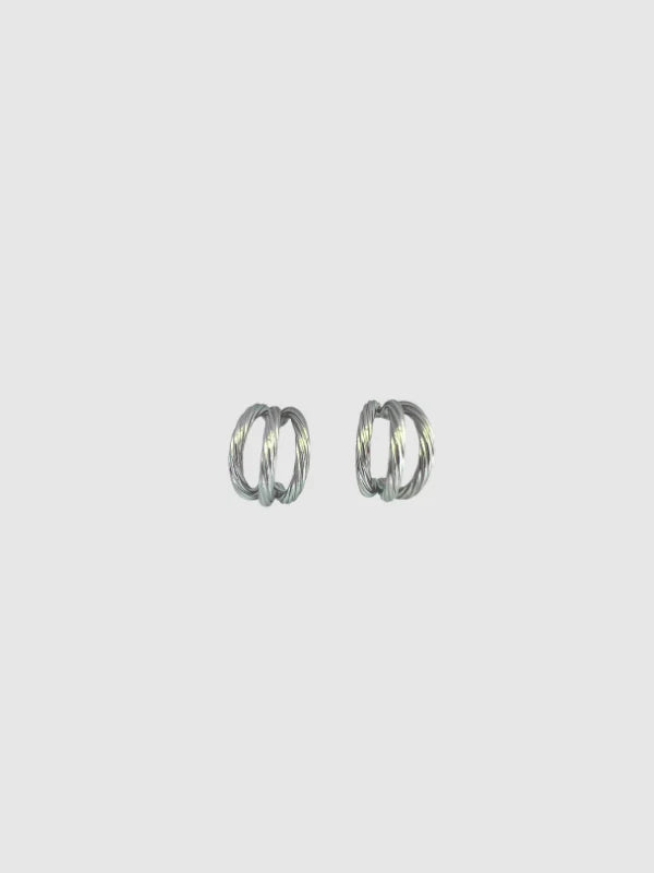 Castel & Co Hadley Earrings Large - Silver