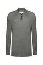 Load image into Gallery viewer, Harris Tapper Orwell Knit Polo - Grey Hyde Boutique
