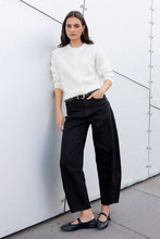 Load image into Gallery viewer, Among The Brave Graduate Stretch Barrel Jeans - Black Arriving Soon
