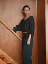 Load image into Gallery viewer, Mahsa Winter Bon Blouse - Black Hyde Boutique
