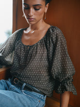 Load image into Gallery viewer, Mahsa Winter Bon Blouse Polka Dot - Tank Hyde Boutique
