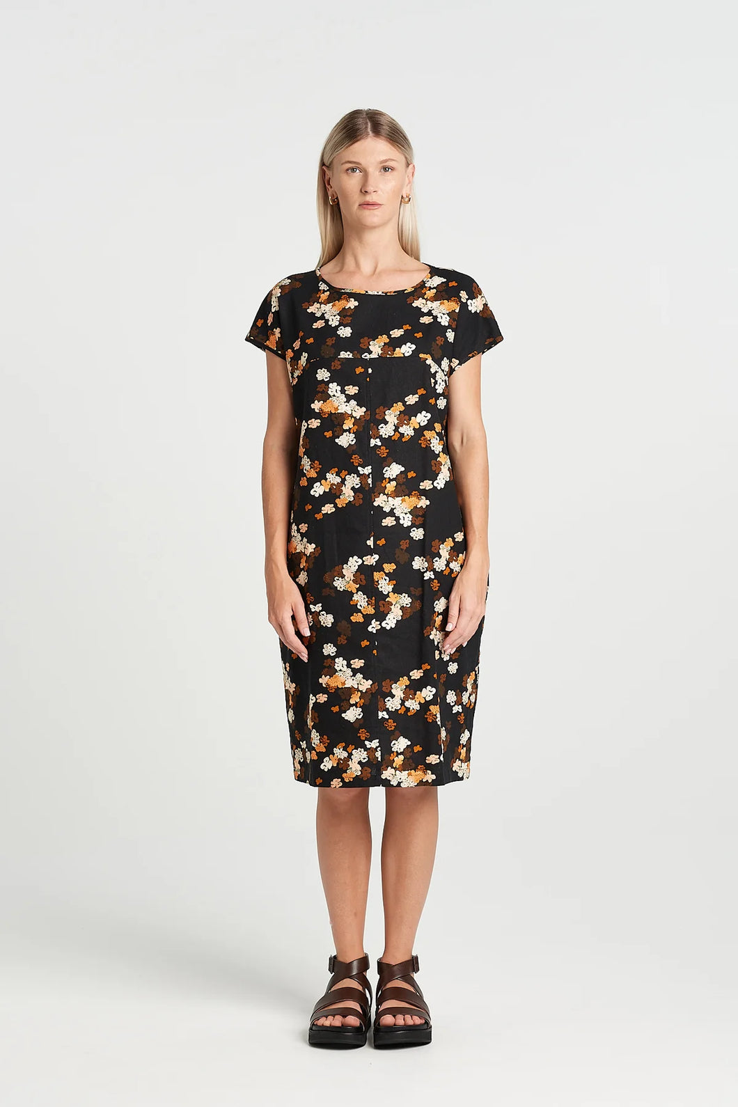 Nyne Graphic Dress - Flora Print  Hyde Boutique   