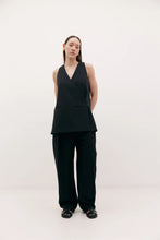 Load image into Gallery viewer, Harris Tapper Peggy Wrap Top - Black  Hyde Boutique   
