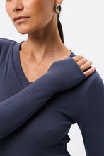 Load image into Gallery viewer, Mossman Sedona Top - Sapphire Apparel > Women > Clothing > Tops > Long Sleeve Tops > Ribbed Jersey Tops > Mossman Hyde Boutique
