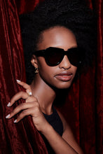 Load image into Gallery viewer, Karen Walker Number One Sunglasses - Black Sunglasses Karen Walker   
