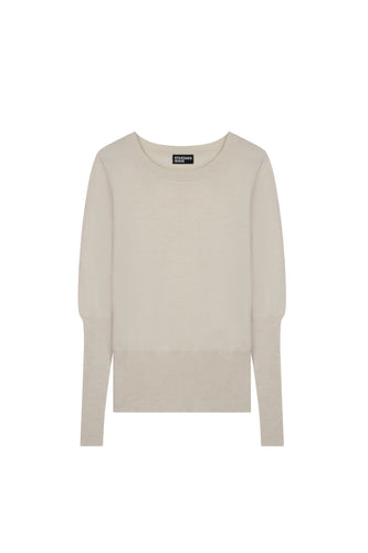 Standard Issue Merino Long Rib Sweater - Alabaster  Hyde Boutique   