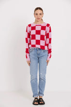 Load image into Gallery viewer, Tuesday Label Box Jumper - Red Check  Hyde Boutique   
