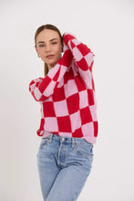 Load image into Gallery viewer, Tuesday Label Box Jumper - Red Check  Hyde Boutique   
