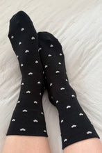 Load image into Gallery viewer, Le Bon Shoppe Sneaker Socks - Black/Cream
