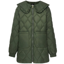 Load image into Gallery viewer, Moke Tess Women Quilt Coat - Olive Green Apparel > Women > Clothing > Jackets > Bomber Jackets > Quilted Bomber Jackets > Moke Hyde Boutique
