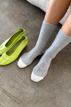 Load image into Gallery viewer, Le Bon Shoppe Cashmere Socks - Grey Melange
