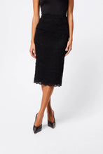 Load image into Gallery viewer, Mossman Laced In Love Pencil Skirt - Black
