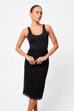 Load image into Gallery viewer, Mossman Laced In Love Pencil Skirt - Black
