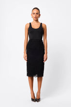 Load image into Gallery viewer, Mossman Laced In Love Pencil Skirt - Black
