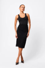 Load image into Gallery viewer, Mossman Laced In Love Pencil Skirt - Black
