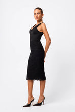 Load image into Gallery viewer, Mossman Laced In Love Pencil Skirt - Black
