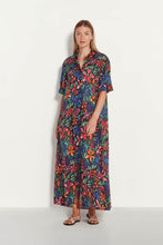 Load image into Gallery viewer, Juliette Hogan Isle Shirtdress - Black Bouquet Cotton  Hyde Boutique   
