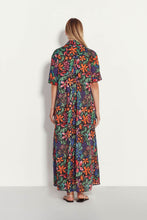 Load image into Gallery viewer, Juliette Hogan Isle Shirtdress - Black Bouquet Cotton  Hyde Boutique   
